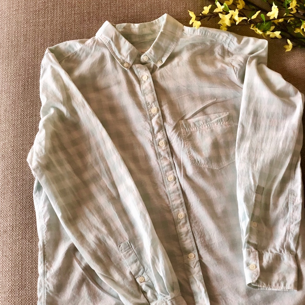 Gap Combination Gray Sweater And Button Down - image 7